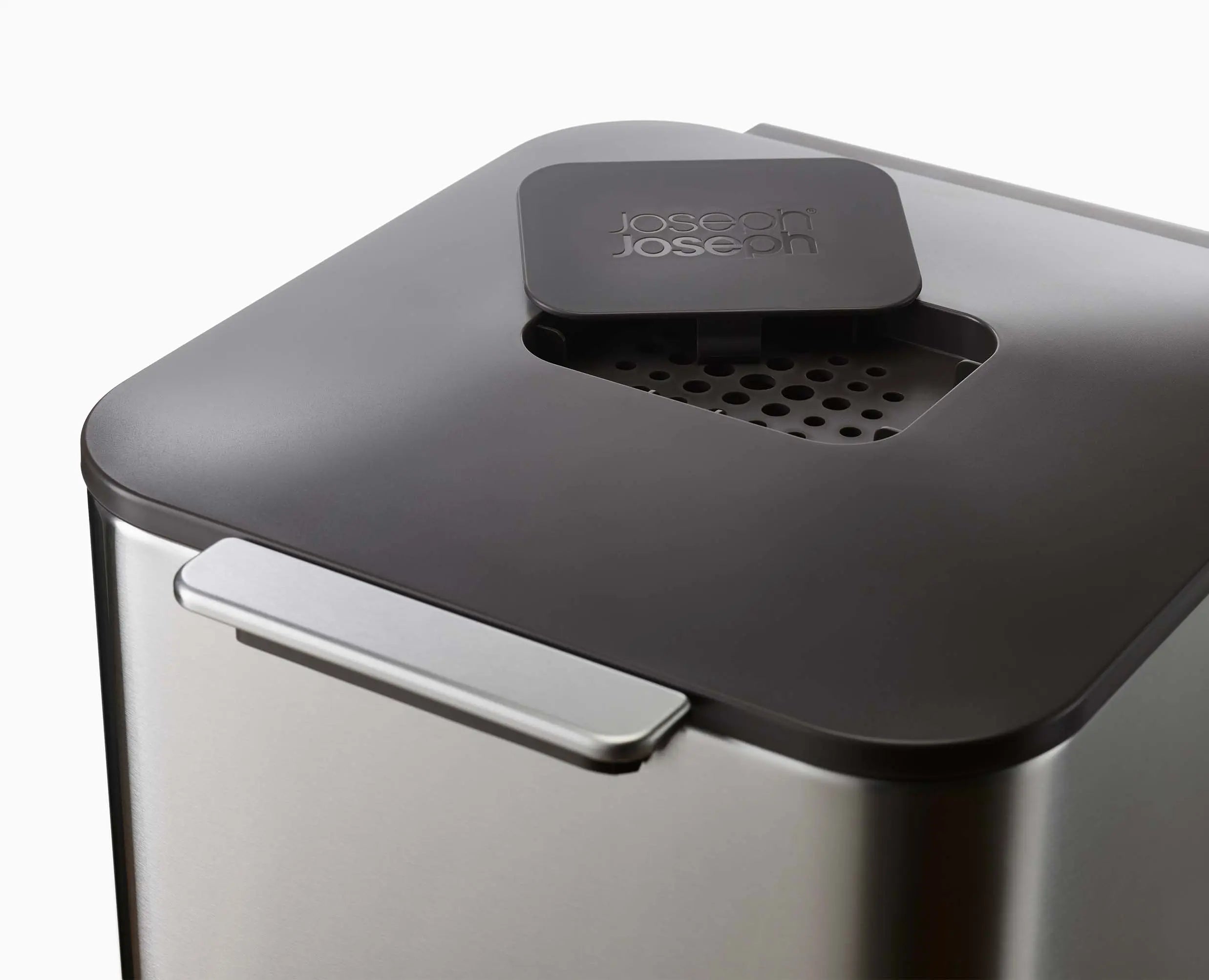 joseph-joseph-totem-compact-40l-stainless-steel-waste-recycling-bin image 6