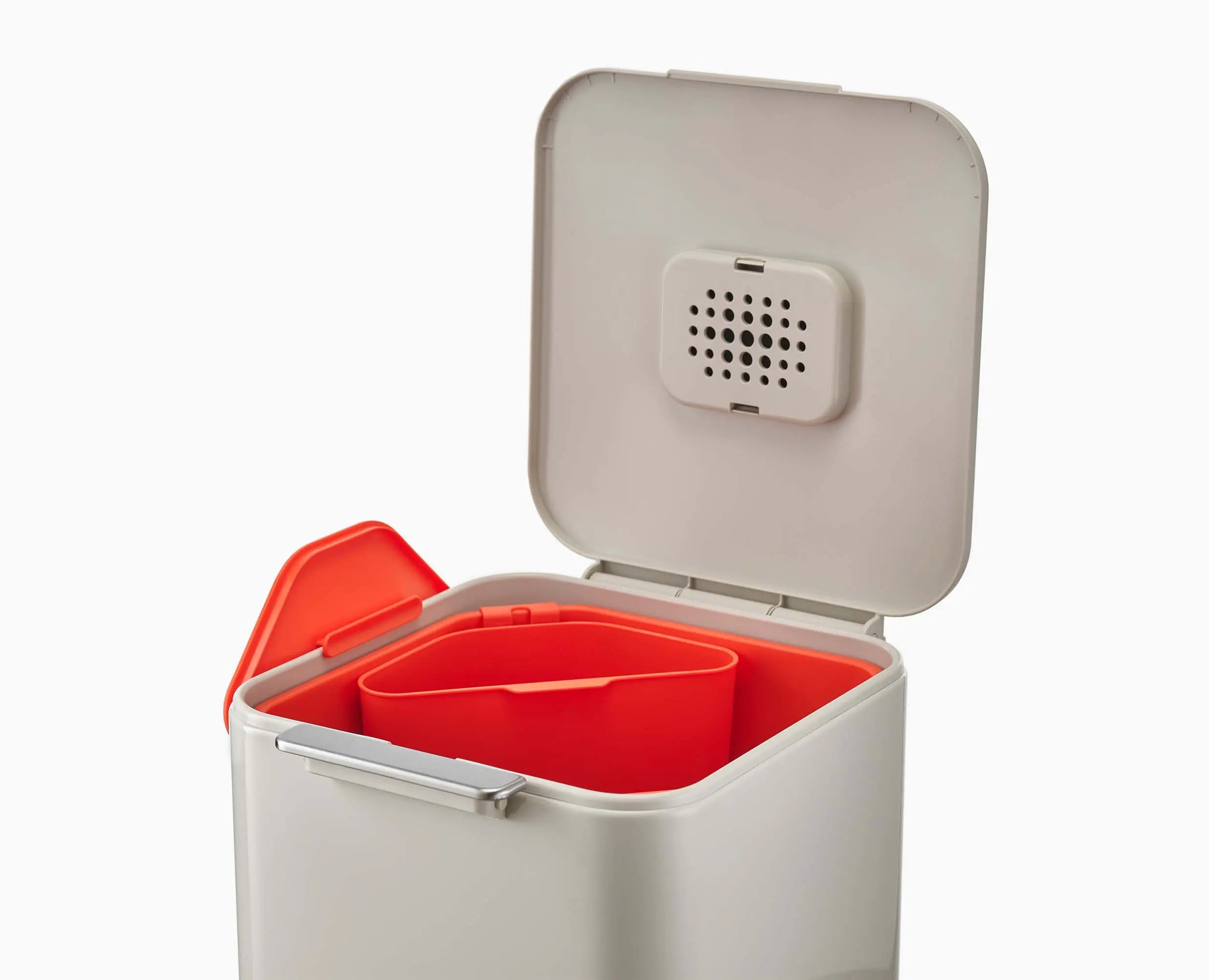 joseph-joseph-totem-compact-40l-dual-compartment-waste-recycling-bin-stone image 5
