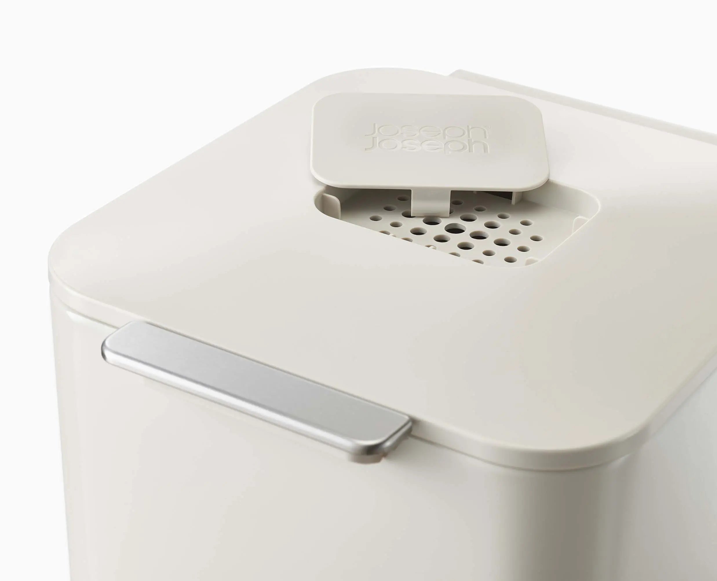joseph-joseph-totem-compact-40l-dual-compartment-waste-recycling-bin-stone image 6