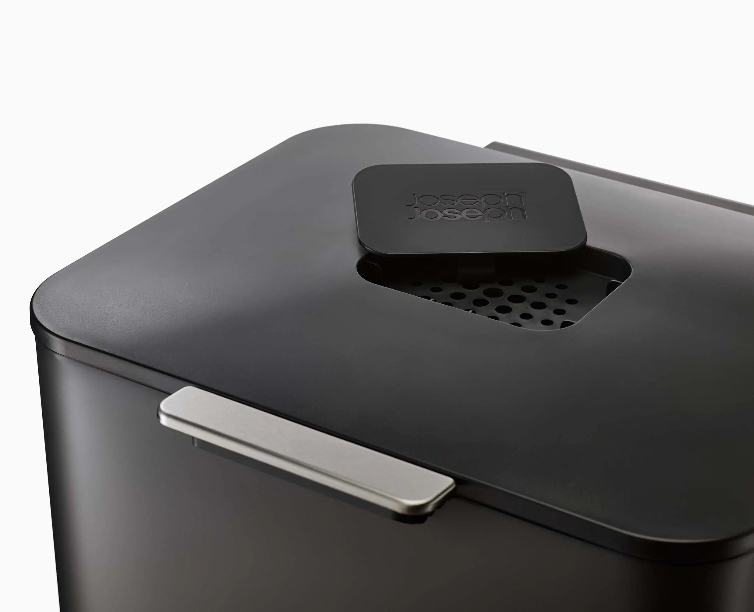 joseph-joseph-totem-max-60l-black-waste-recycling-bin-dual-compartment image 6