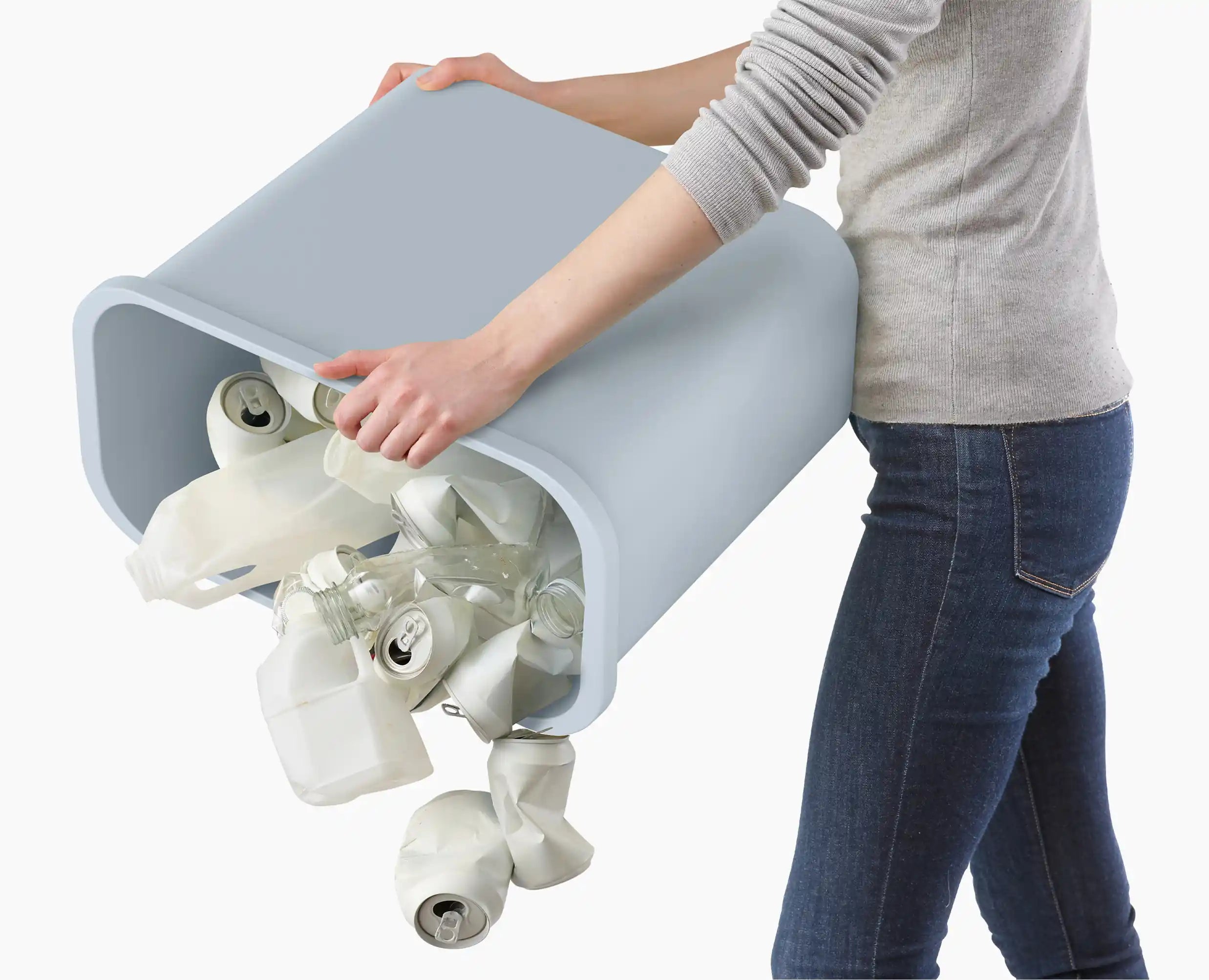 joseph-joseph-gorecycle-32l-light-blue-recycling-collector-with-one-way-flaps image 7
