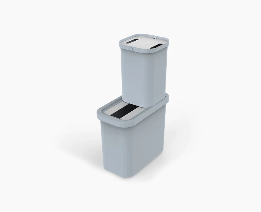 joseph-joseph-gorecycle-46l-light-blue-recycling-collector-caddy-set image 1