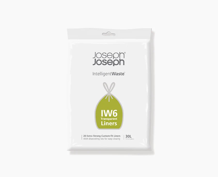 joseph-joseph-iw6-30l-clear-bin-liners-pack-of-20-for-totem-max-totem-pop-60l image 1