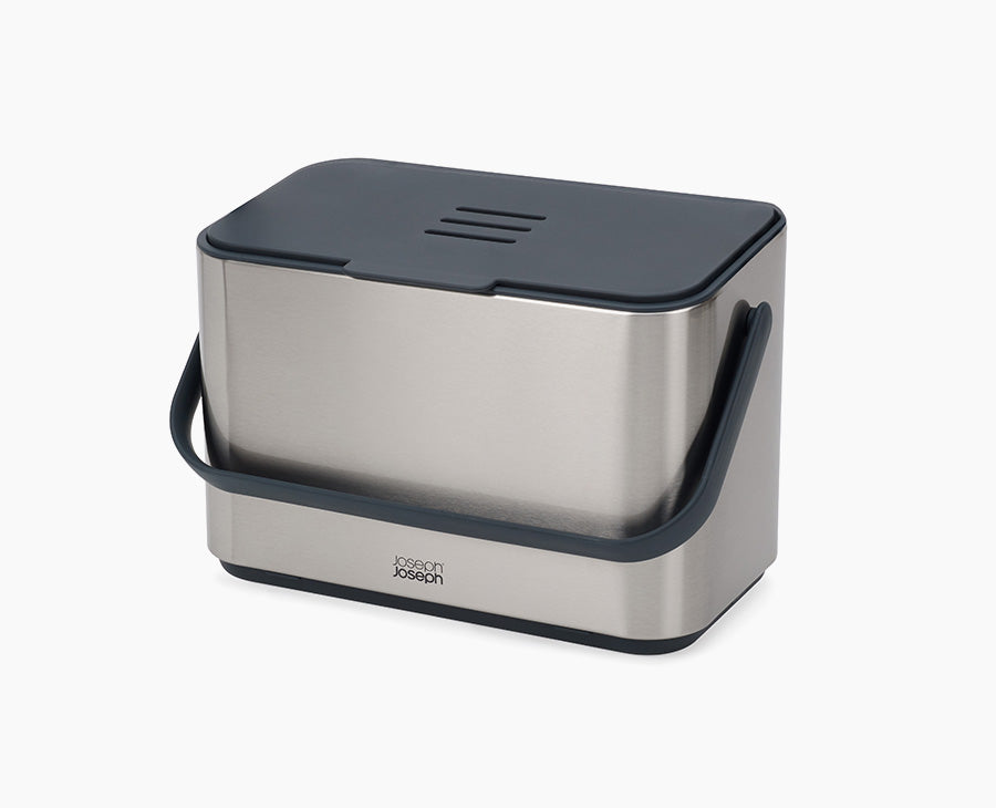 joseph-joseph-collect-4l-stainless-steel-food-waste-caddy image 1