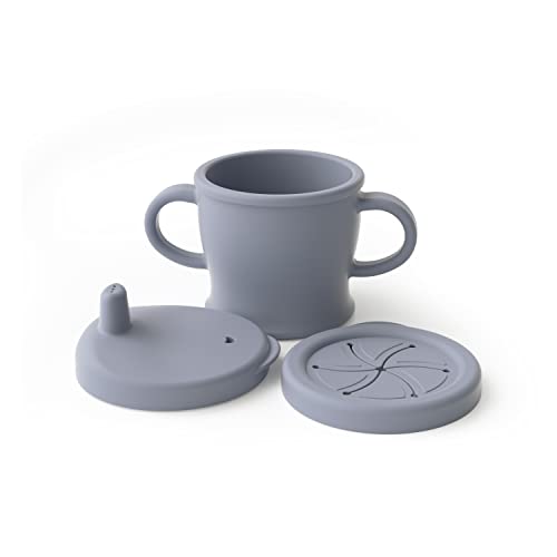 haakaa-sip-n-snack-cup-2-in-1-sippy-cup-snack-container-9-oz-250-ml-grey image 8