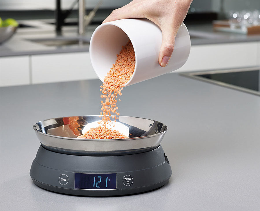 joseph-joseph-switchscale-grey-kitchen-scales-2-in-1-digital-scale-with-bowl-pla image 2