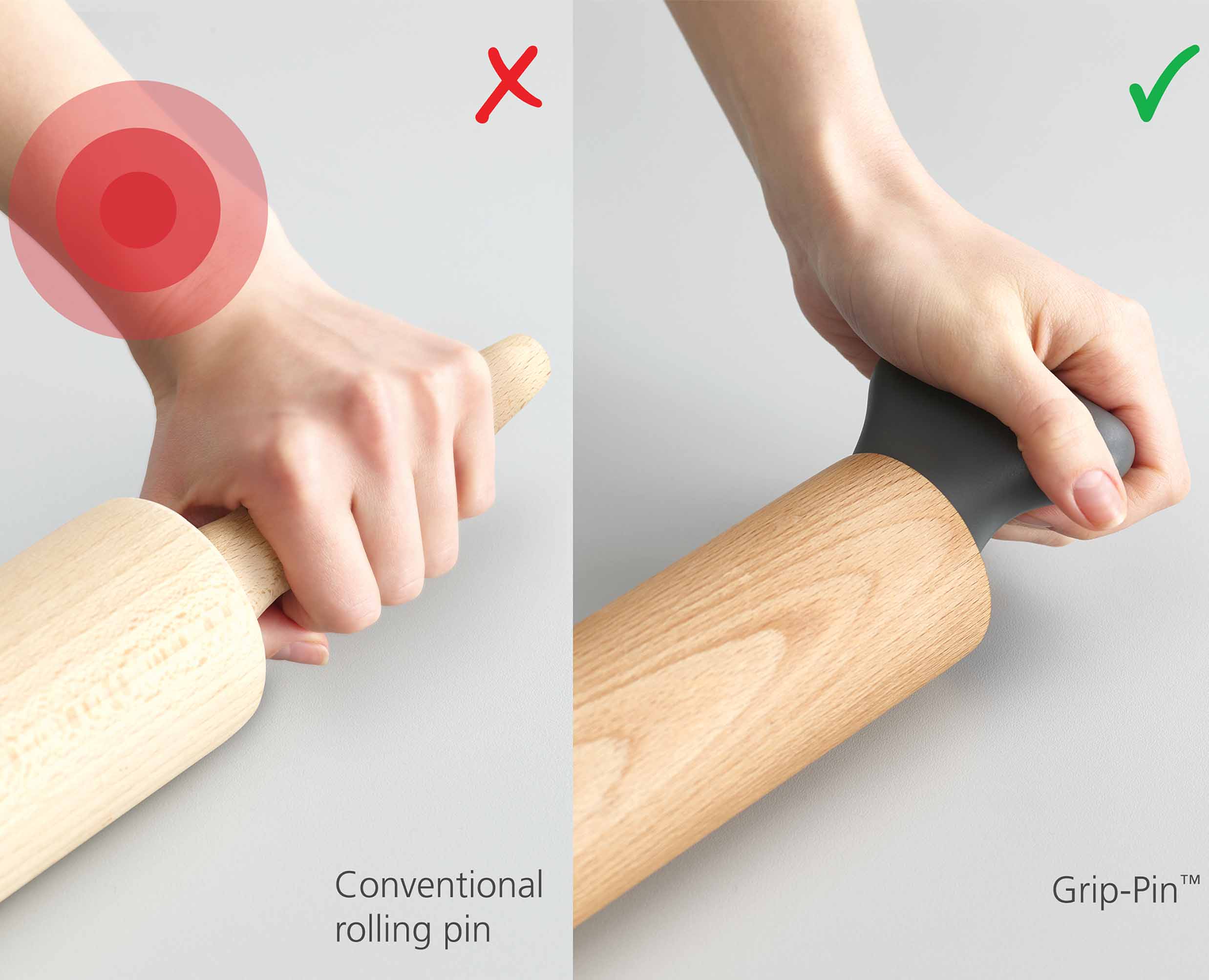 joseph-joseph-grip-pin-ergonomic-rolling-pin-grey image 5