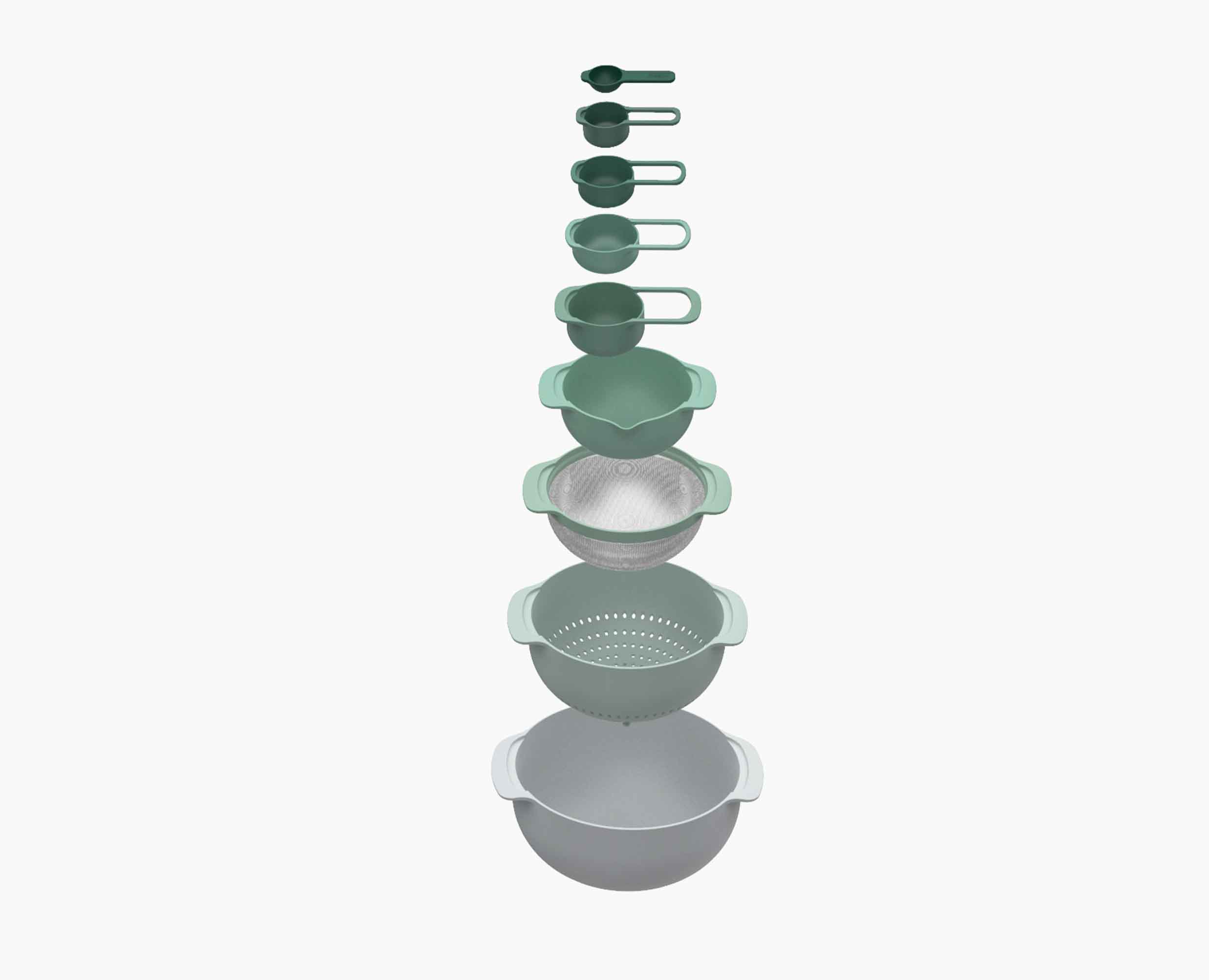 joseph-joseph-nest-9-plus-green-bowl-set-editions image 4