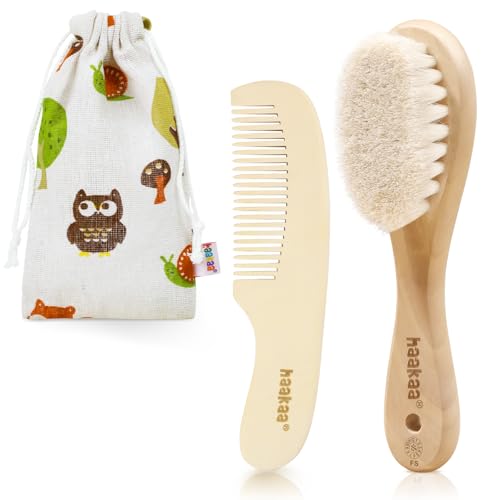 haakaa-baby-hair-brush-and-comb-set-for-newborns-toddlers-2-pack image 8