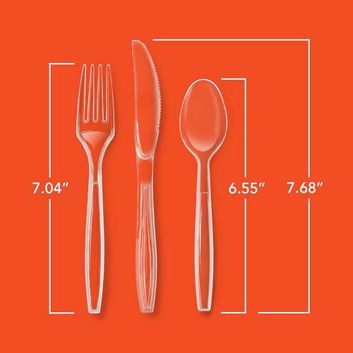 hefty-heavy-duty-clear-plastic-assorted-cutlery-360-count-bulk-forks-spoons-and- image 7