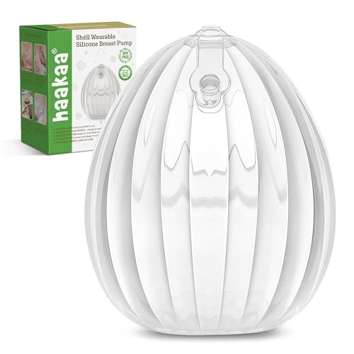 haakaa-shell-wearable-silicone-breast-pump-4oz-120ml-hands-free-passive-milk-col image 8
