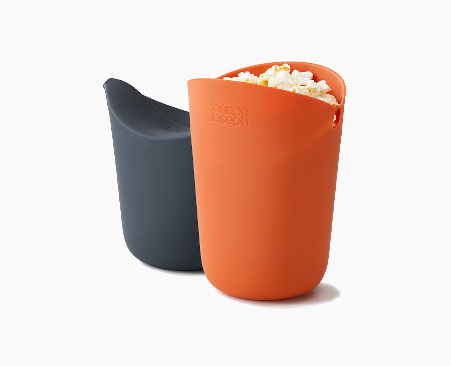 joseph-joseph-m-cuisine-2-piece-orange-popcorn-maker-set image 1