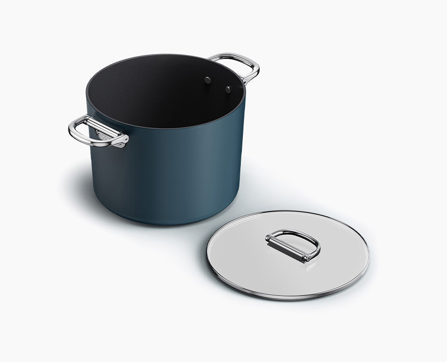 joseph-joseph-space-folding-handle-ceramic-non-stick-25cm-stock-pot-with-lid-mid image 1