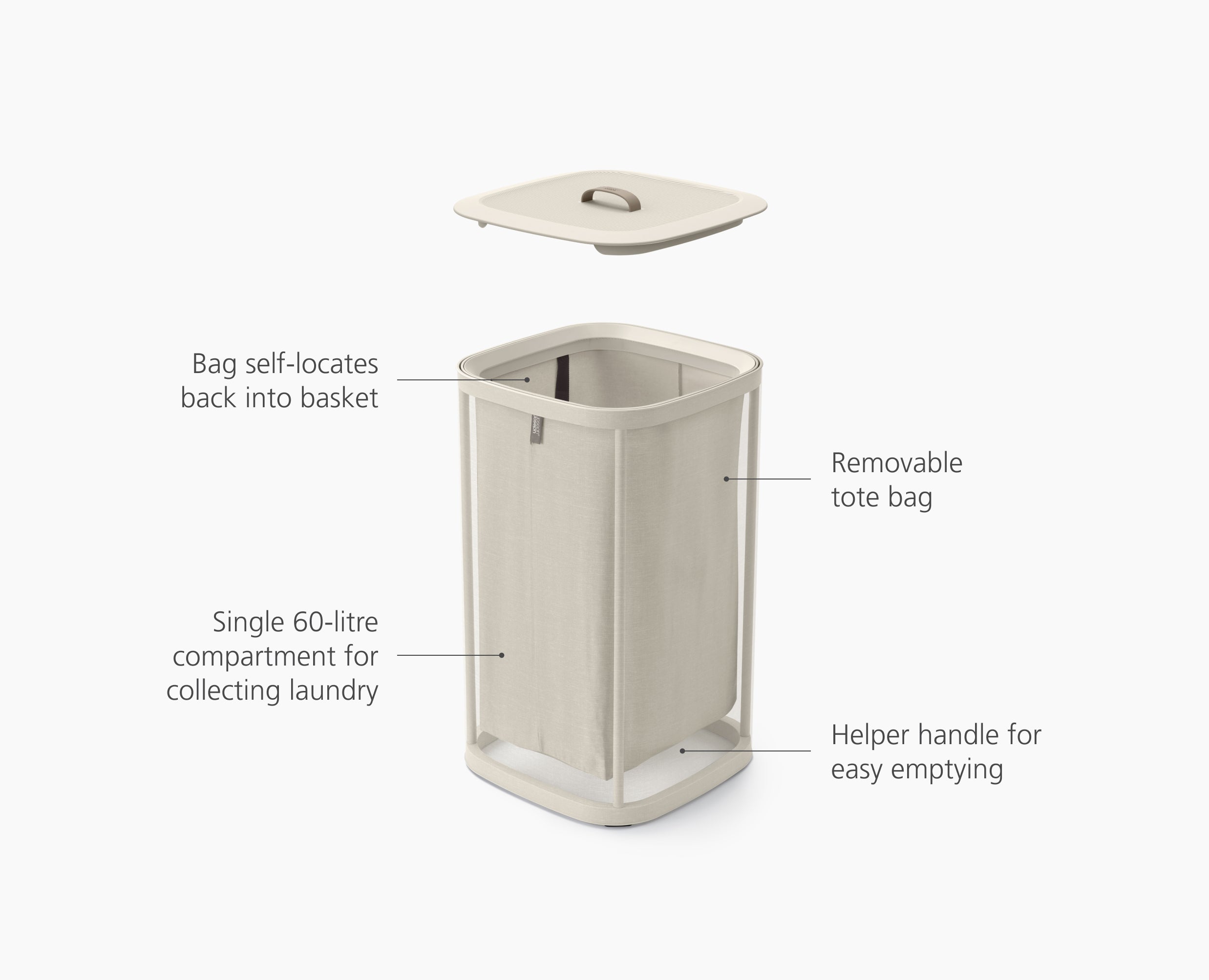 joseph-joseph-tota-one-60l-ecru-laundry-basket-with-removable-tote-bag image 6
