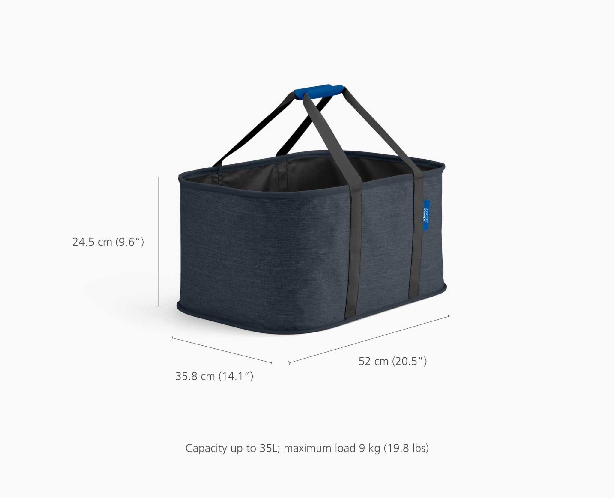 joseph-joseph-hold-all-black-collapsible-35l-laundry-basket image 7