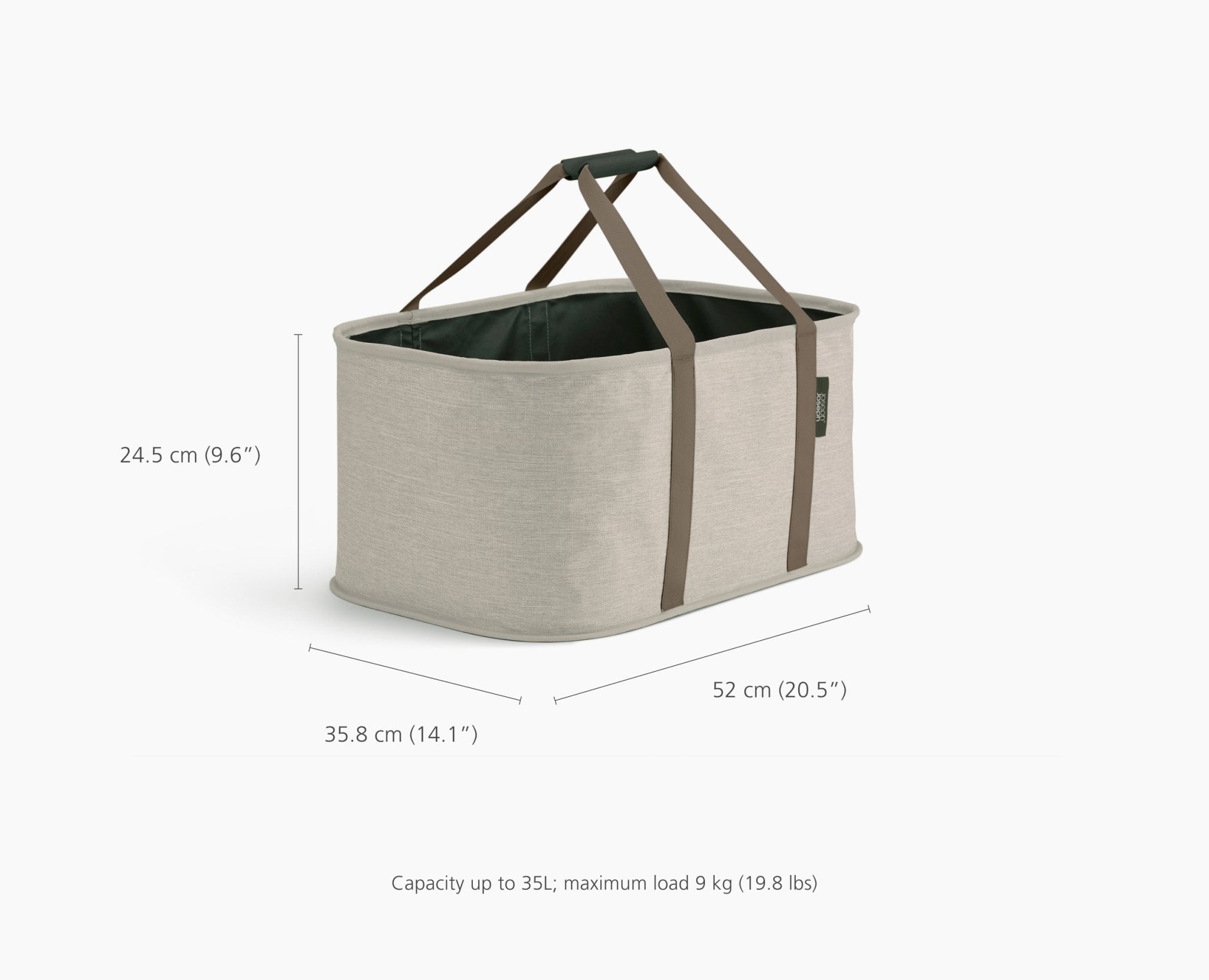 joseph-joseph-hold-all-collapsible-laundry-basket-35l-ecru image 7