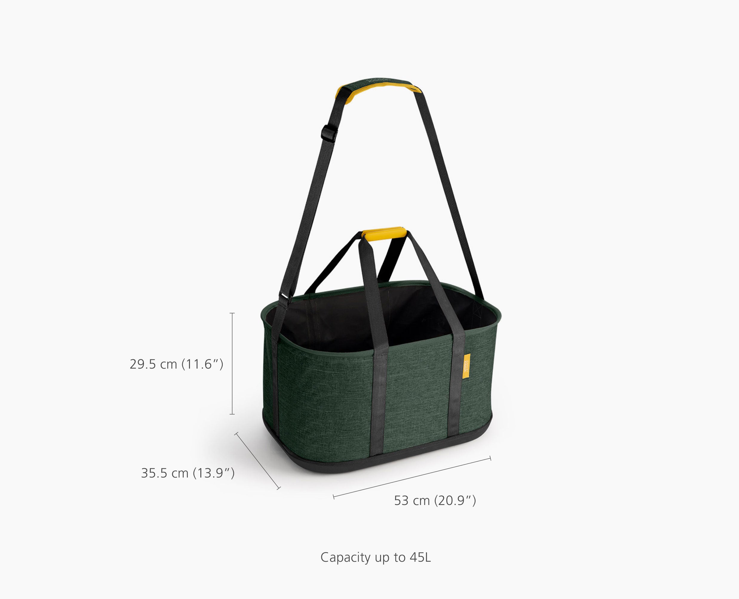 joseph-joseph-hold-all-outdoor-green-collapsible-45l-laundry-basket image 7
