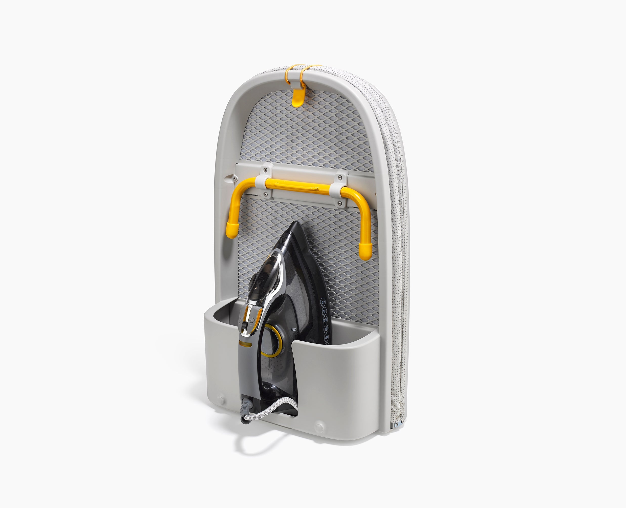 joseph-joseph-pocket-max-110cm-folding-ecru-ironing-board-with-iron-storage-and- image 1