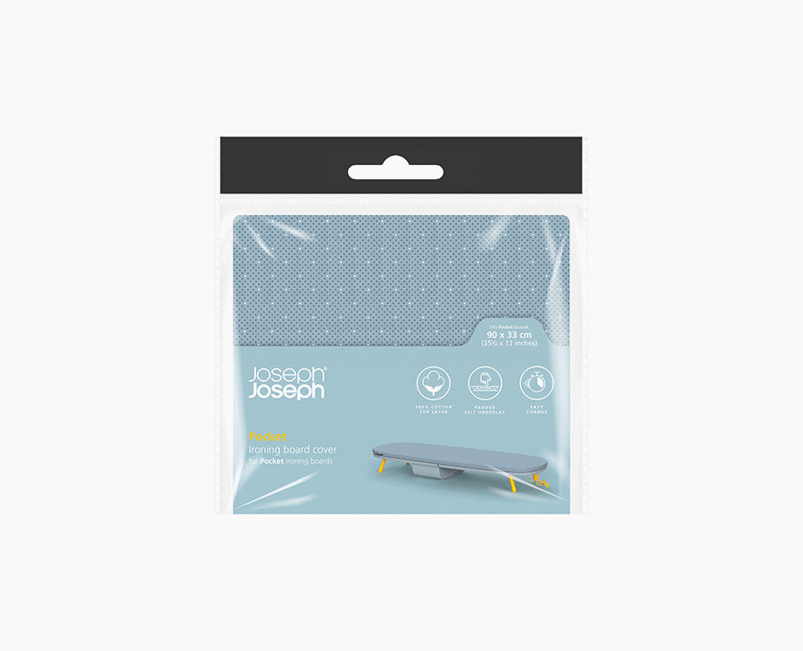 joseph-joseph-pocket-90cm-grey-ironing-board-cover image 1