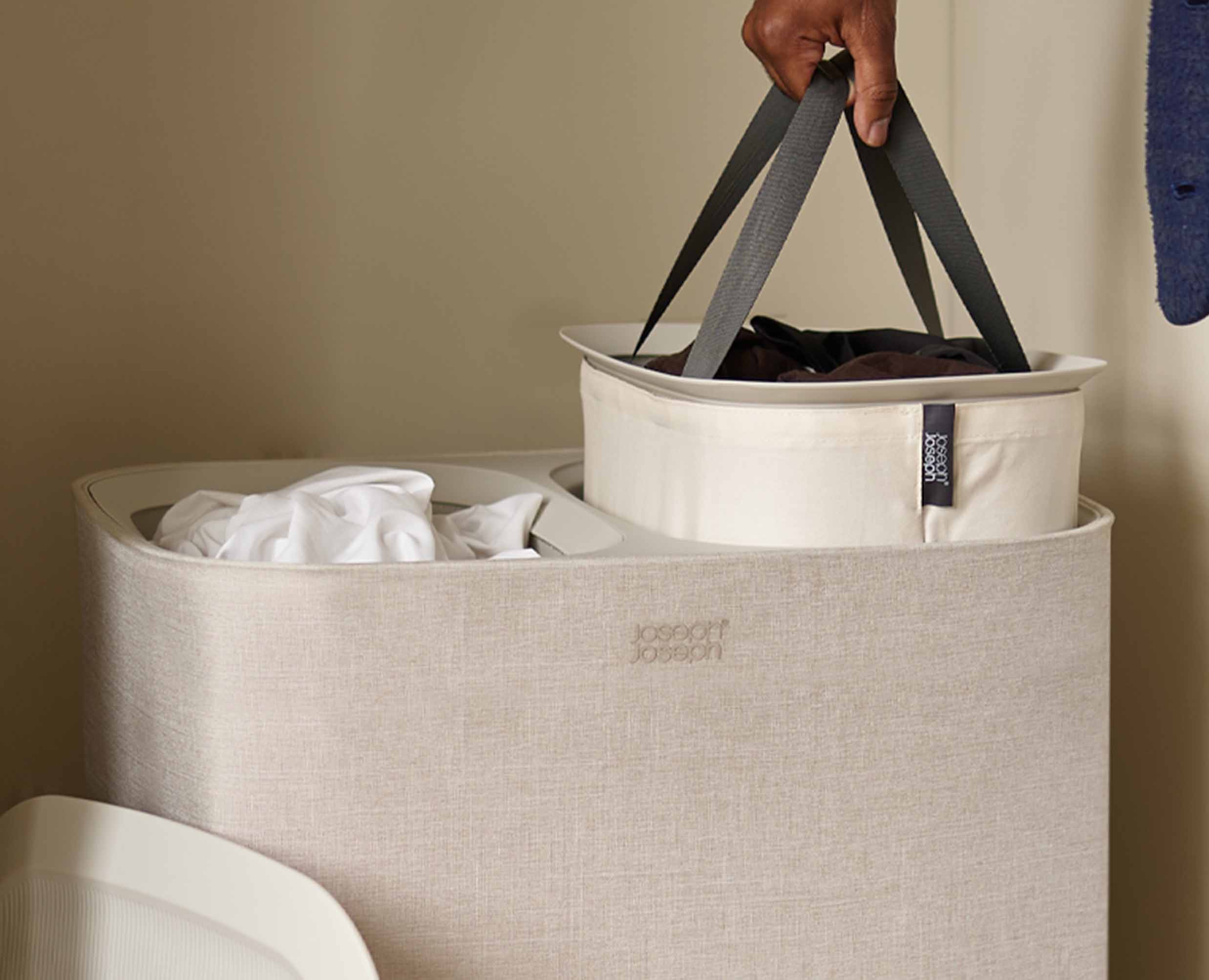 joseph-joseph-tota-90l-ecru-laundry-separation-basket-with-removable-bags image 5