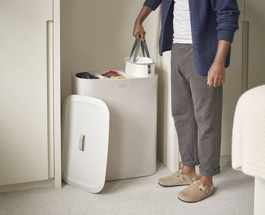 joseph-joseph-tota-trio-90l-laundry-separation-basket-ecru image 2