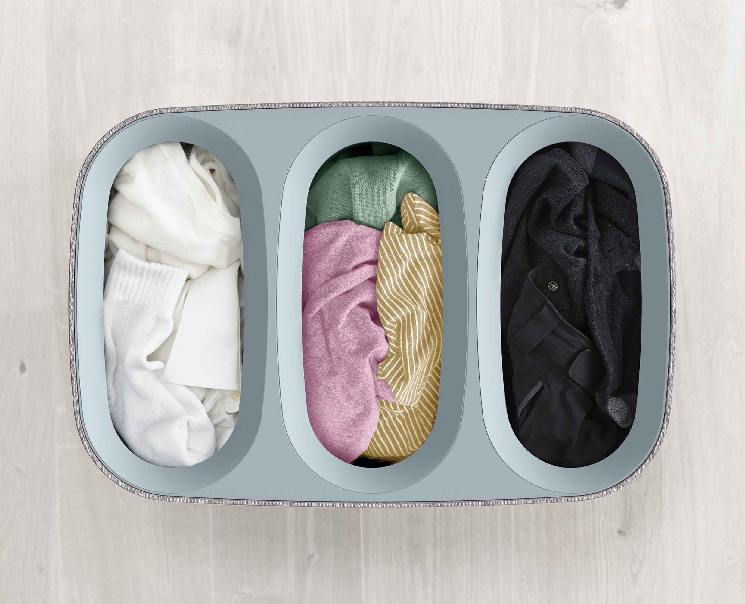 joseph-joseph-tota-trio-90l-grey-laundry-separation-basket-with-removable-bags image 4
