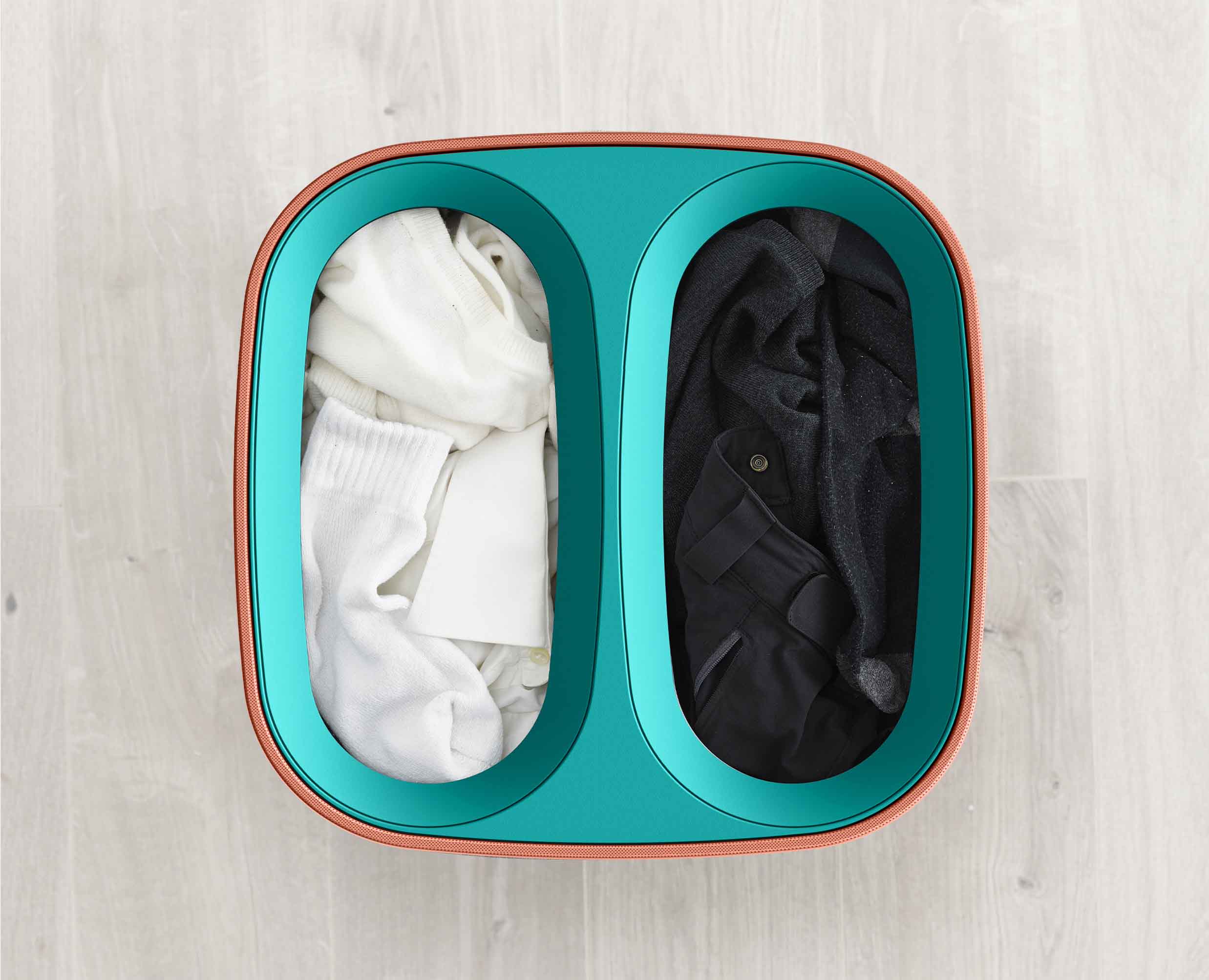 joseph-joseph-tota-pop-60l-coral-laundry-separation-basket image 4