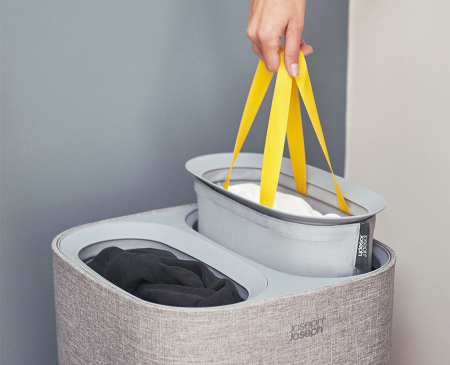 joseph-joseph-2-piece-grey-laundry-basket-set-with-tota-and-hold-all image 2