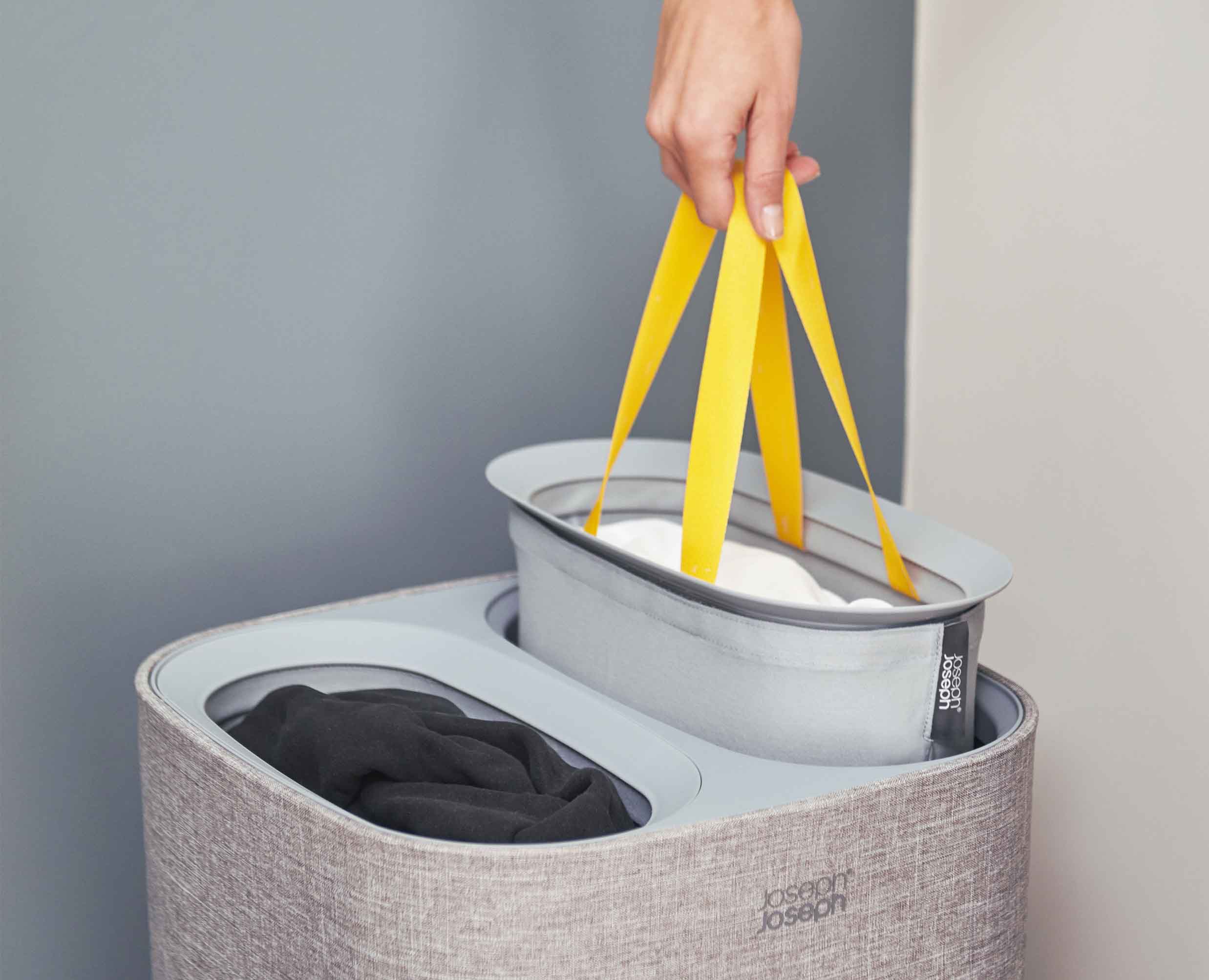 joseph-joseph-2-piece-grey-laundry-basket-set-with-tota-and-hold-all image 4