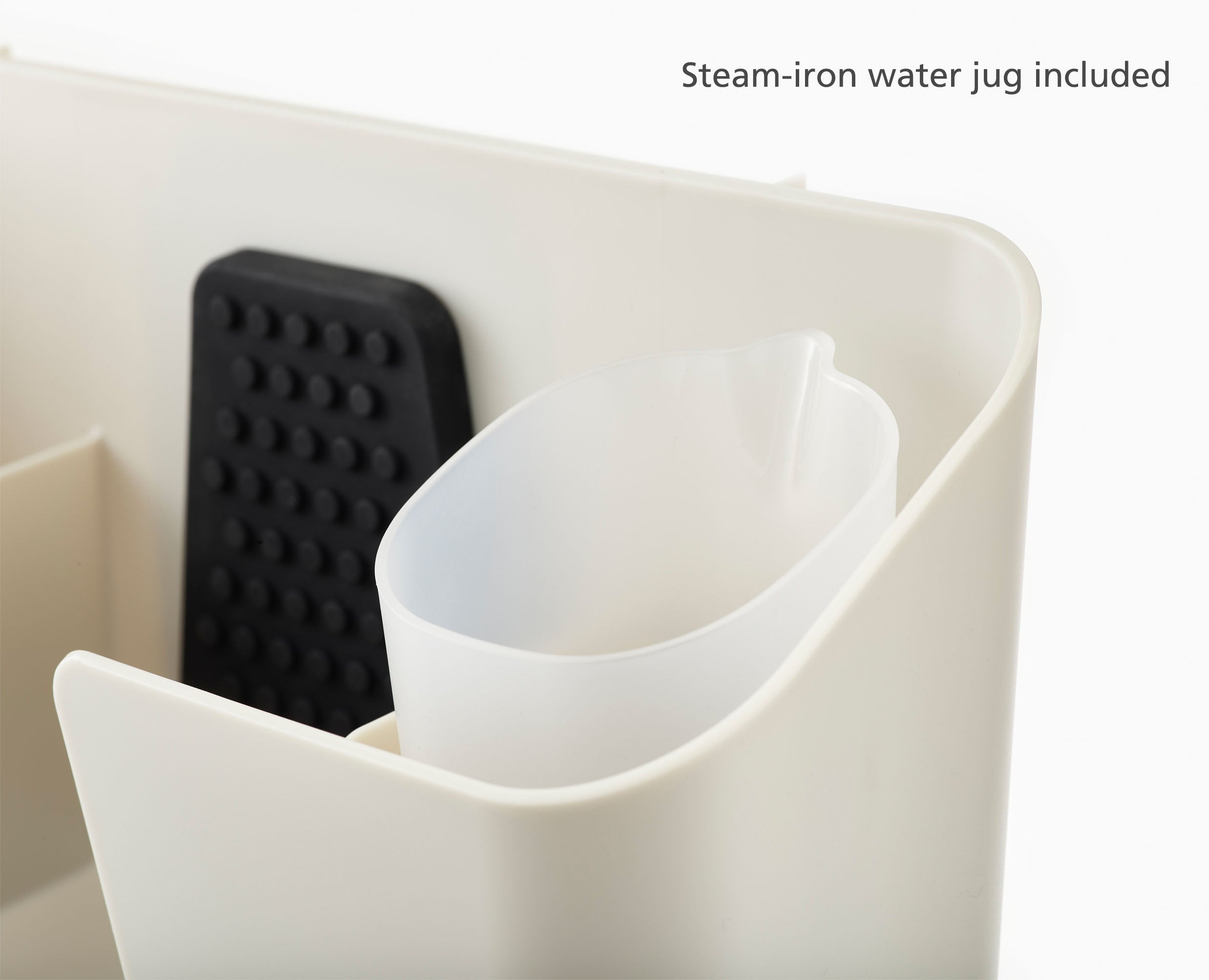 joseph-joseph-ironhub-wall-mounted-ecru-iron-storage-caddy image 5