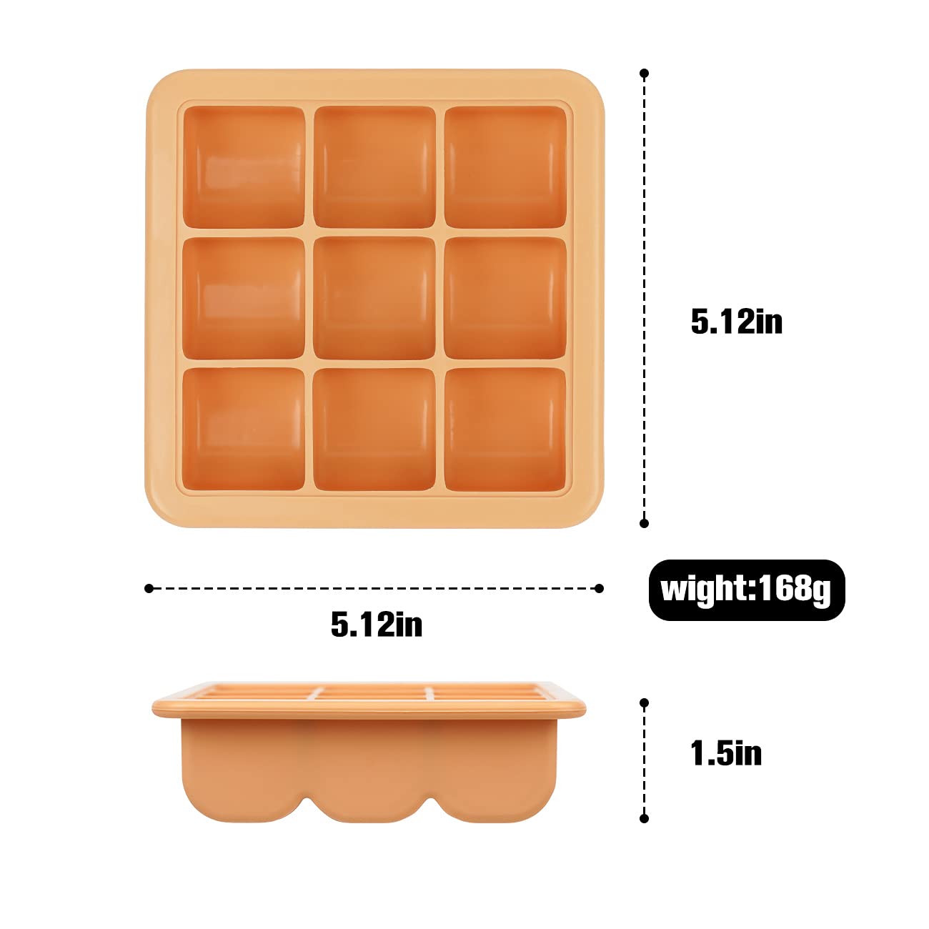 haakaa-baby-food-breast-milk-freezer-tray-with-lid-food-grade-silicone-9-x-1-2-o image 5