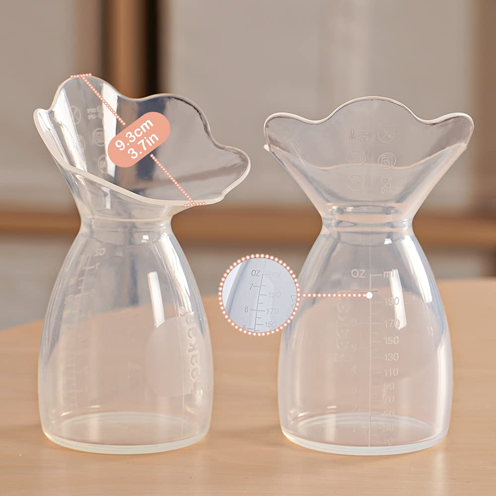 haakaa-manual-breast-pump-with-flower-stopper-silicone-strap-7oz-200ml-new-versi image 3