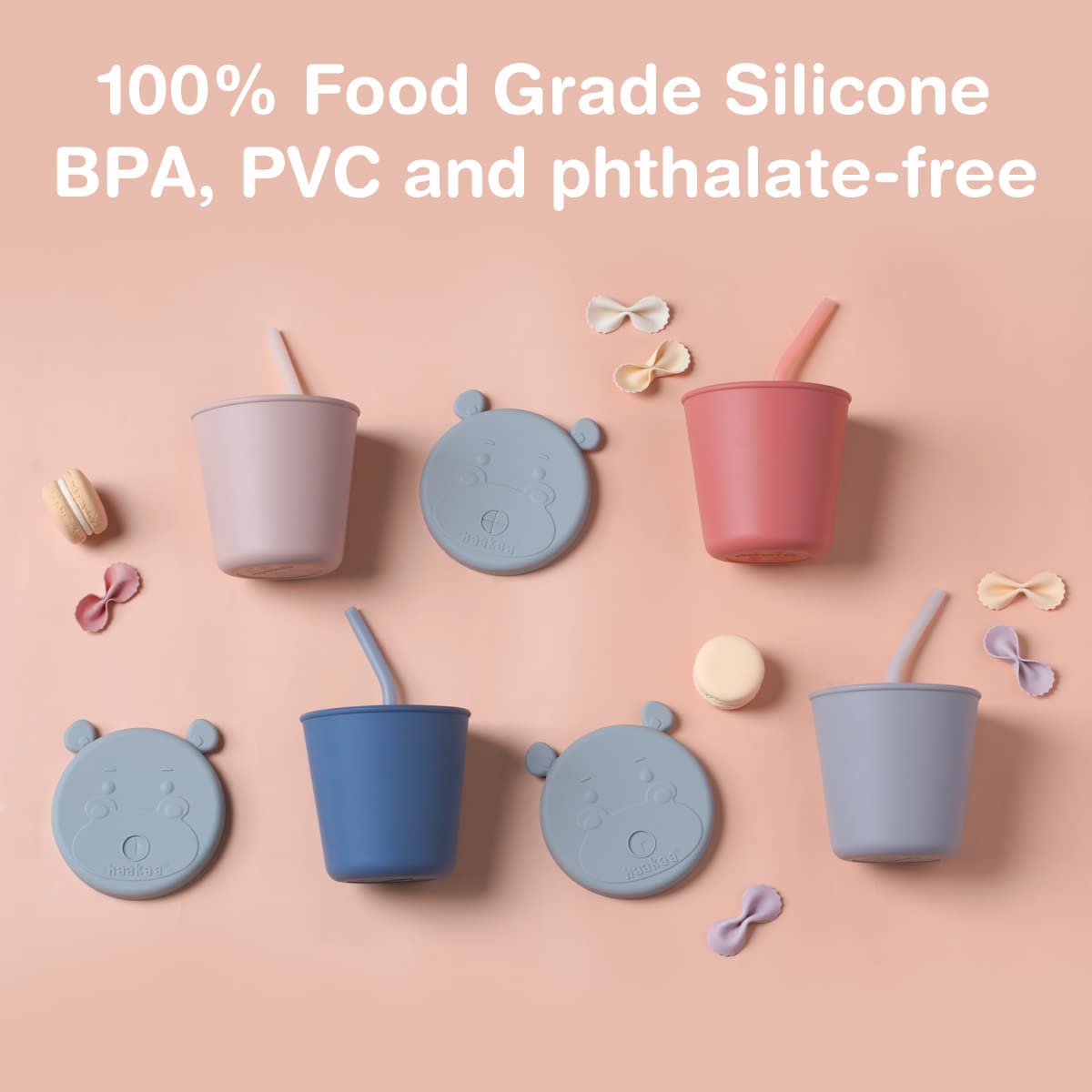 haakaa-jolly-hippo-silicone-straw-cup-5oz-2-in-1-baby-training-cup-with-snack-co image 7