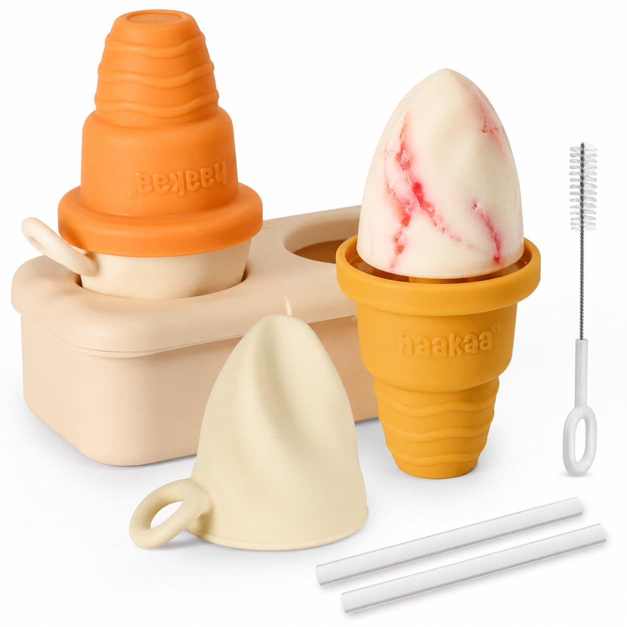 haakaa-ice-cream-cone-popsicle-mold-for-kids-homemade-frozen-treats-maker-bpa-fr image 1