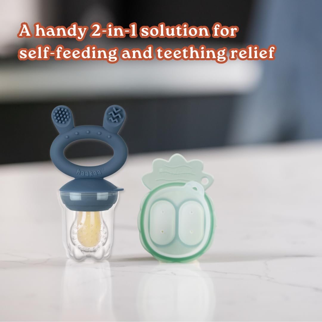 haakaa-freeze-n-feed-mini-combo-silicone-food-feeder-mini-nibble-tray image 2