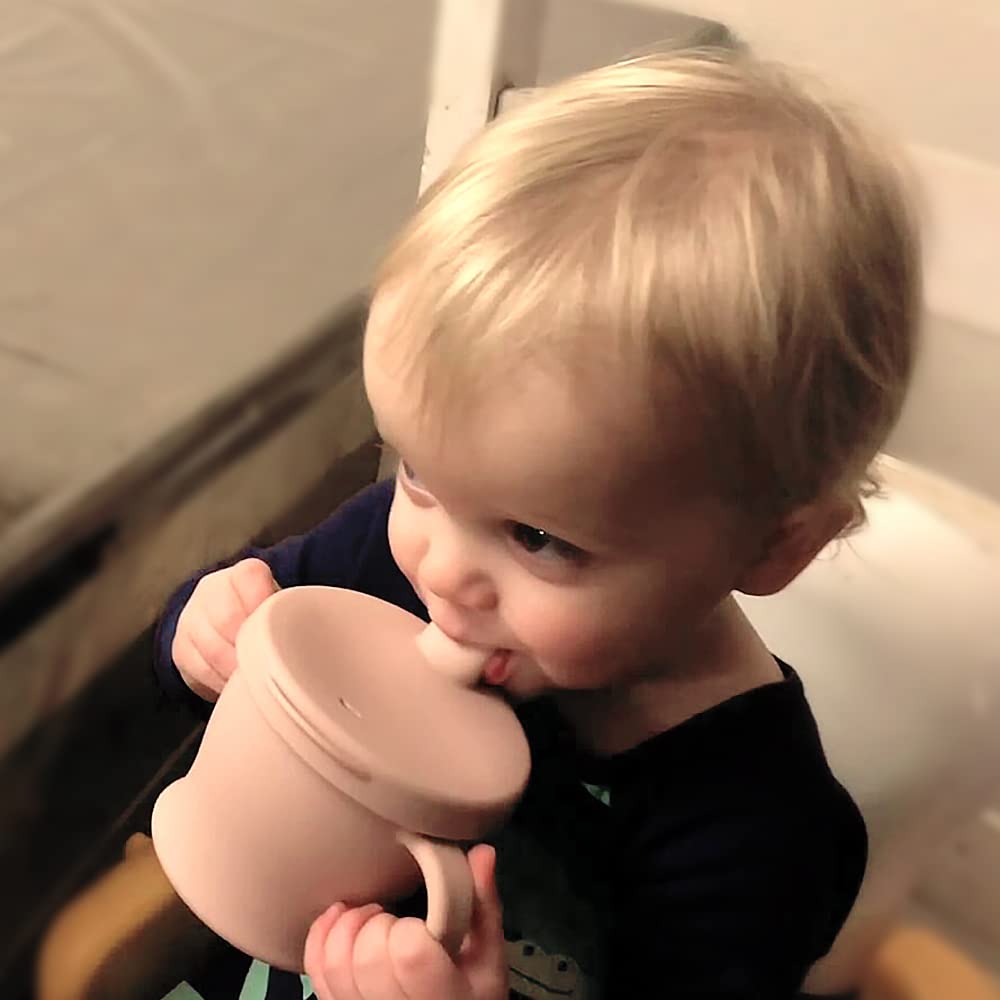 haakaa-sip-n-snack-cup-2-in-1-sippy-cup-snack-container-9-oz-250-ml-grey image 6