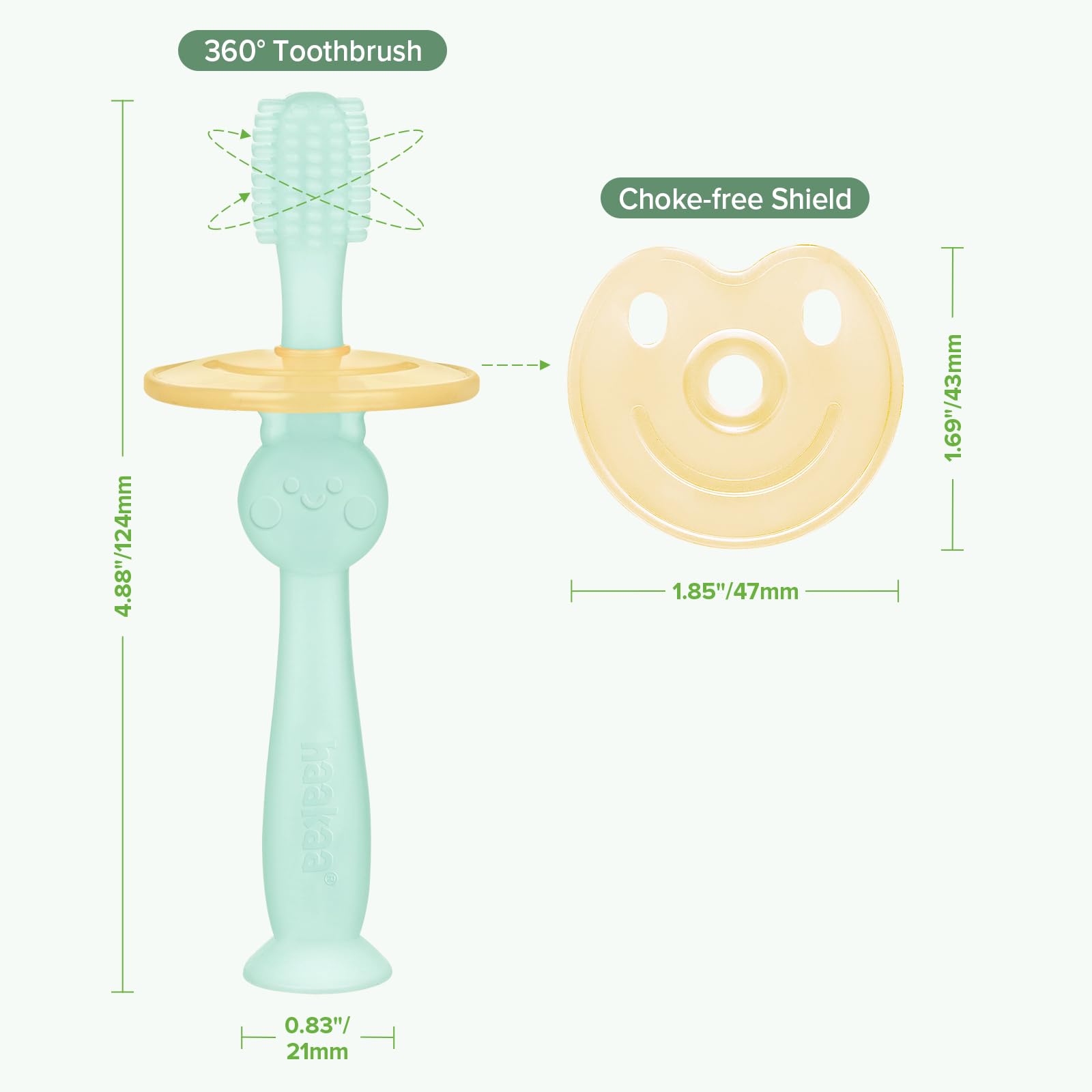 haakaa-360-baby-toothbrush-with-suction-base-blue image 7