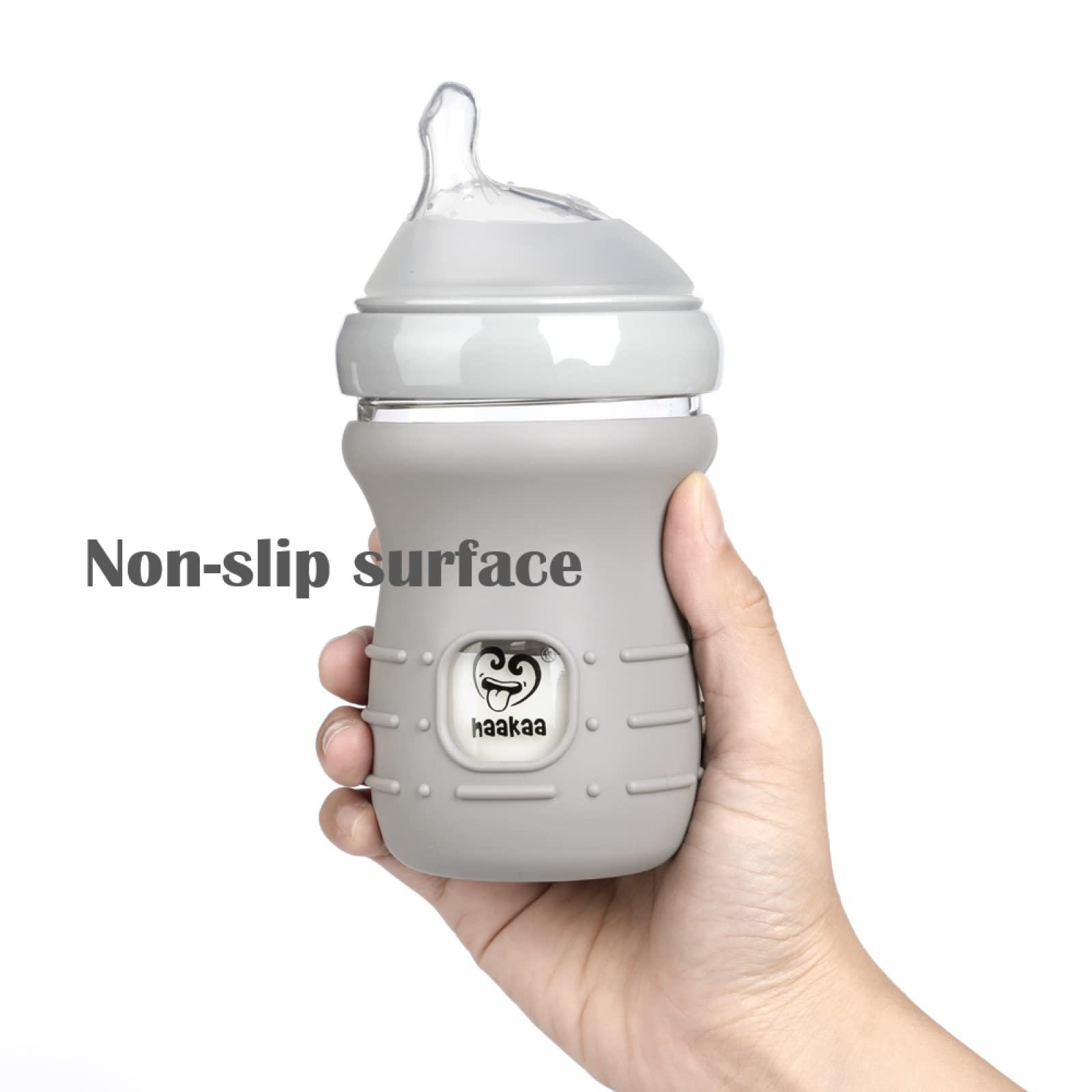 haakaa-glass-baby-bottle-sleeve-non-slip-silicone-cover-for-wide-neck-bottles-6o image 4