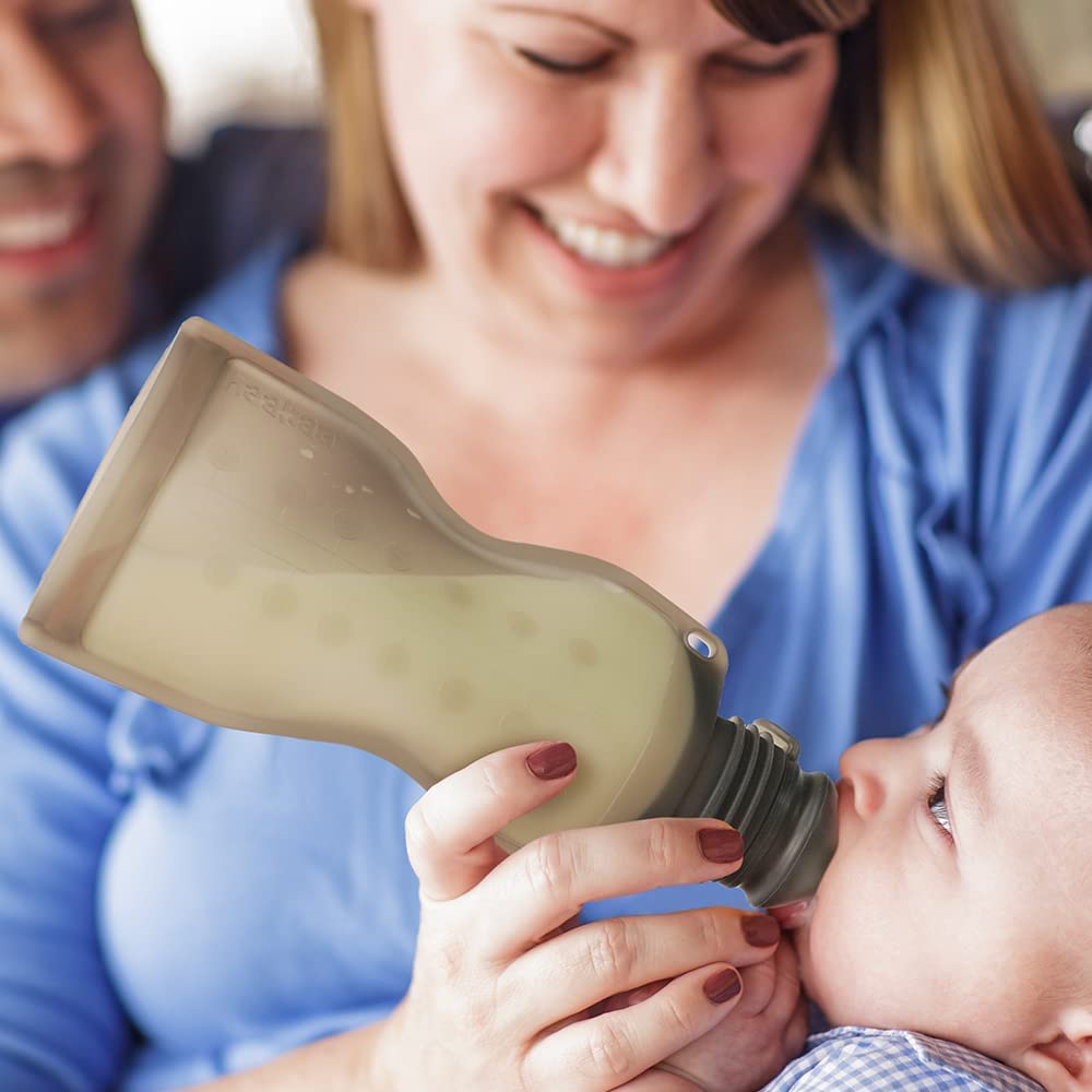 haakaa-silicone-baby-food-pouches-breastmilk-storage-bags-with-silicone-nipple-f image 7