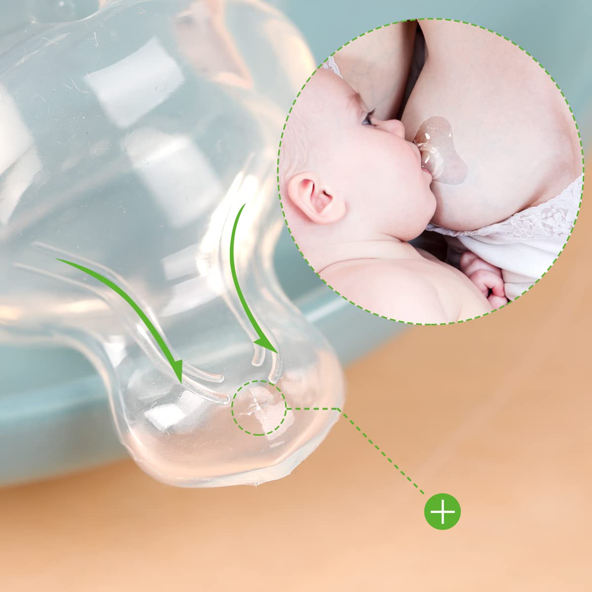 haakaa-nipple-shield-for-breastfeeding-orthodontic-teat-triangle-base-1-pack-siz image 3