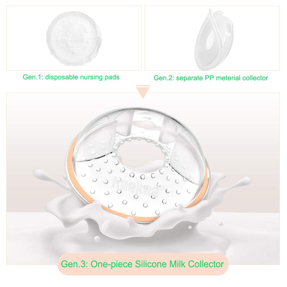 haakaa-manual-breast-pump-with-breast-shells-4oz-100ml-pump-25ml-milk-saver-set image 4