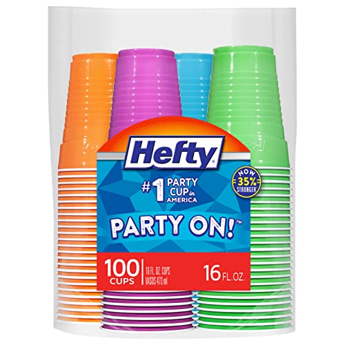 hefty-party-on-disposable-plastic-cups-assorted-colors-16-ounce-100-count image 8