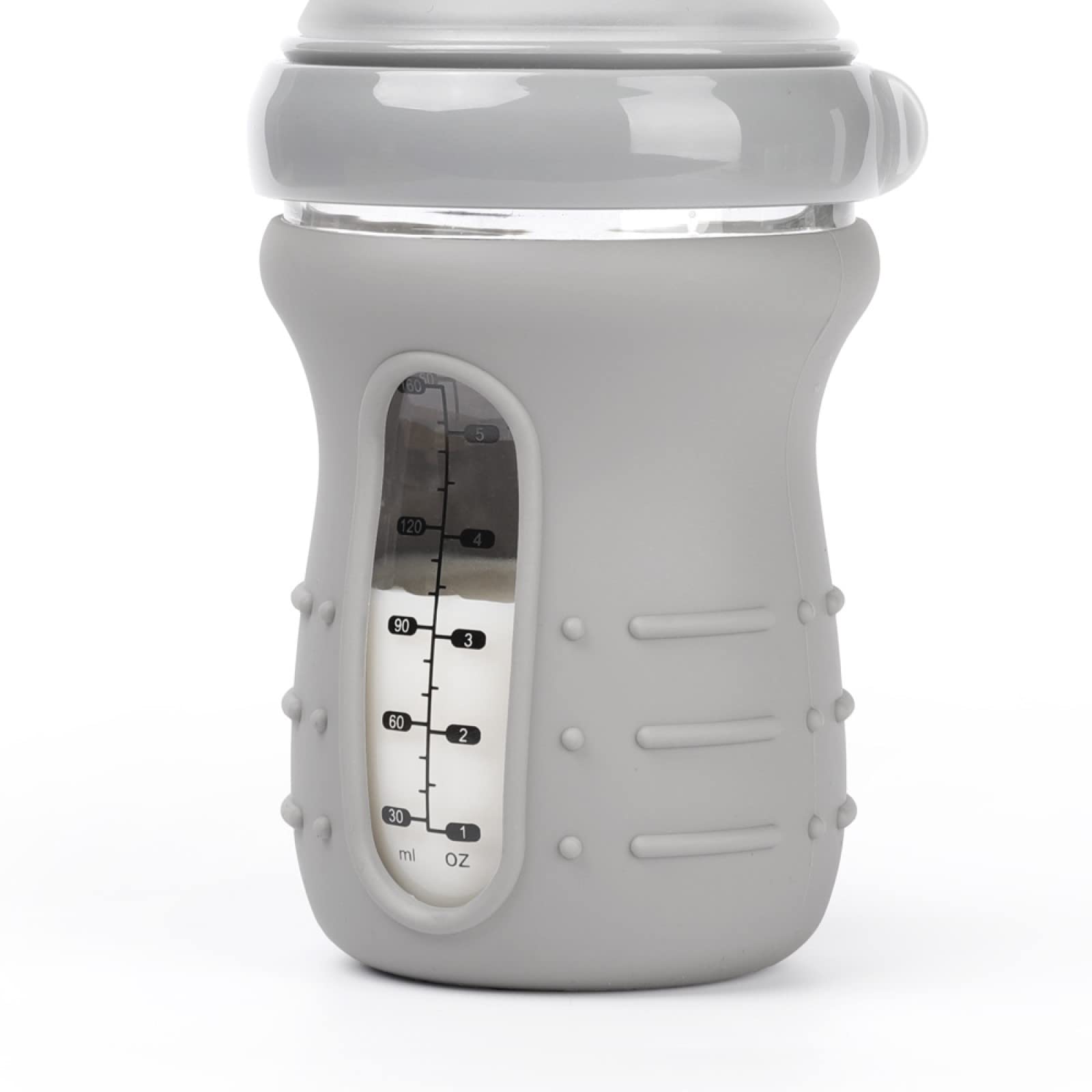haakaa-glass-baby-bottle-sleeve-non-slip-silicone-cover-for-wide-neck-bottles-6o image 1