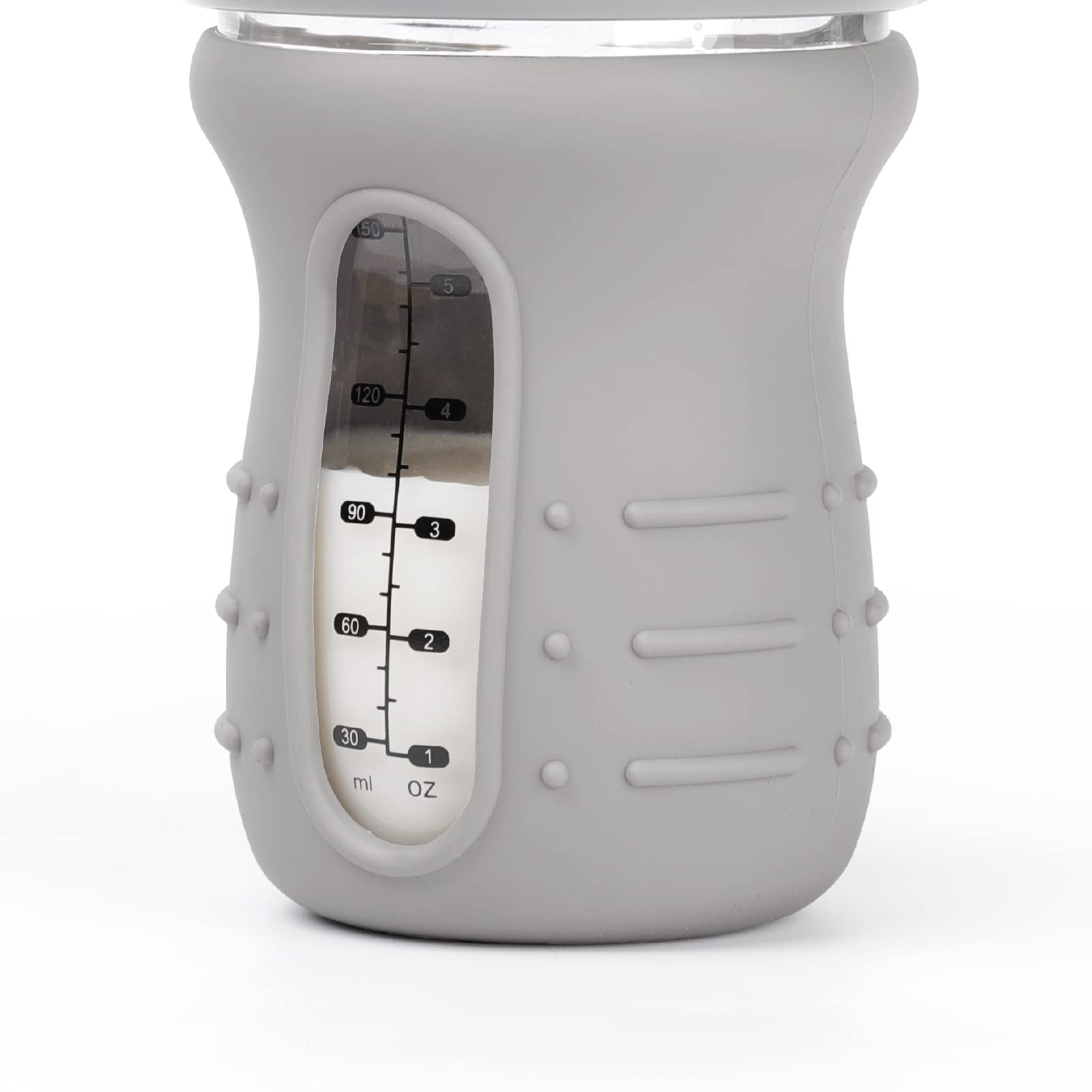 haakaa-glass-baby-bottle-sleeve-non-slip-silicone-cover-for-wide-neck-bottles-6o image 3