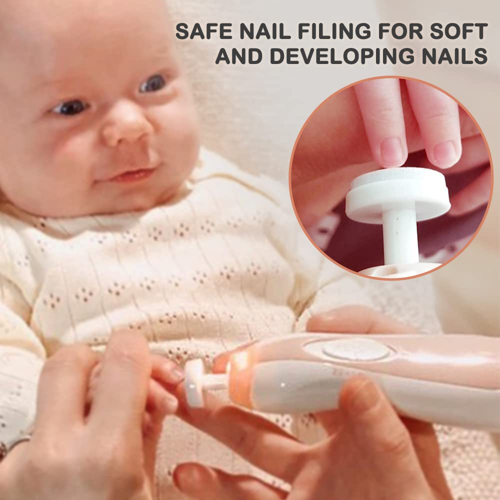 haakaa-electric-baby-nail-trimmer-wooden-hair-brush-set image 3