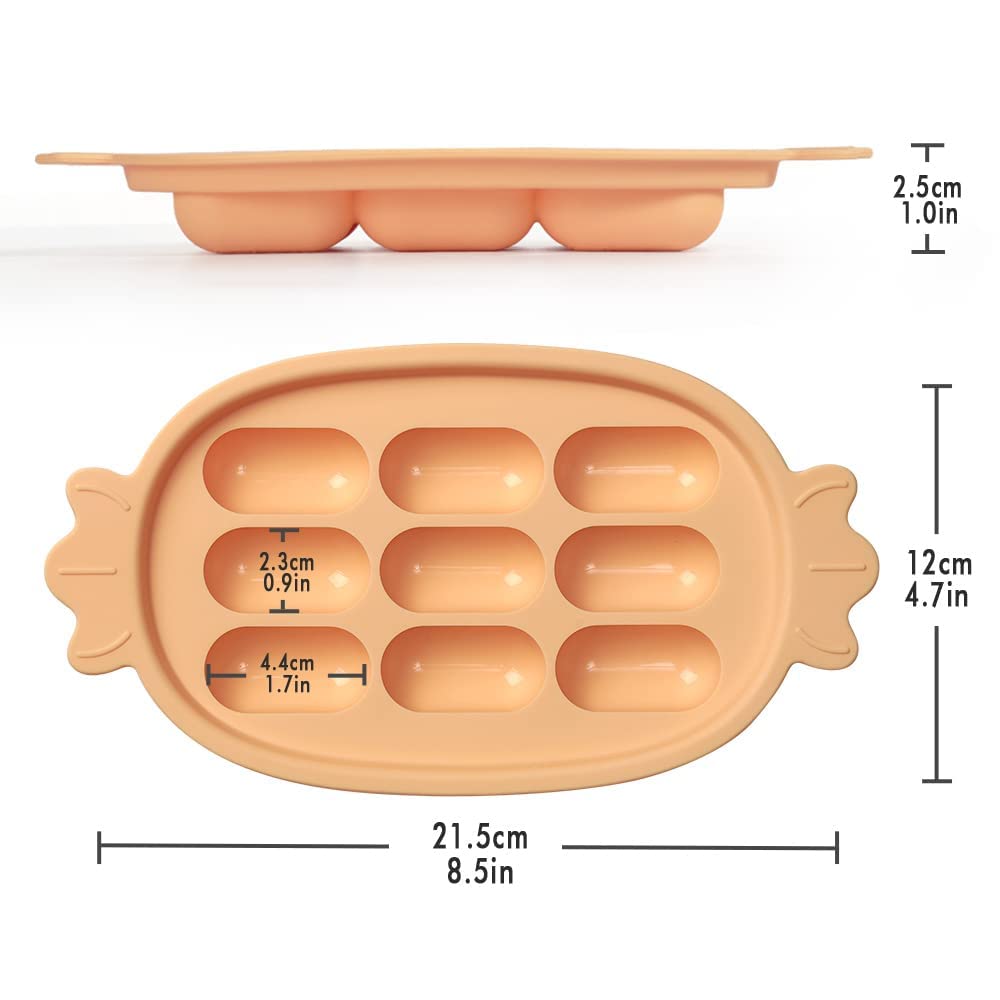 haakaa-baby-food-freezer-tray-with-lid-perfect-sized-silicone-containers-for-hom image 8