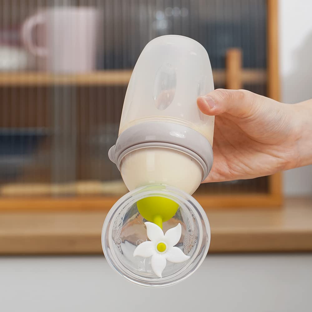 haakaa-gen-3-silicone-breast-pump-8oz-250ml-with-baby-bottle-teat-flower-stopper image 6