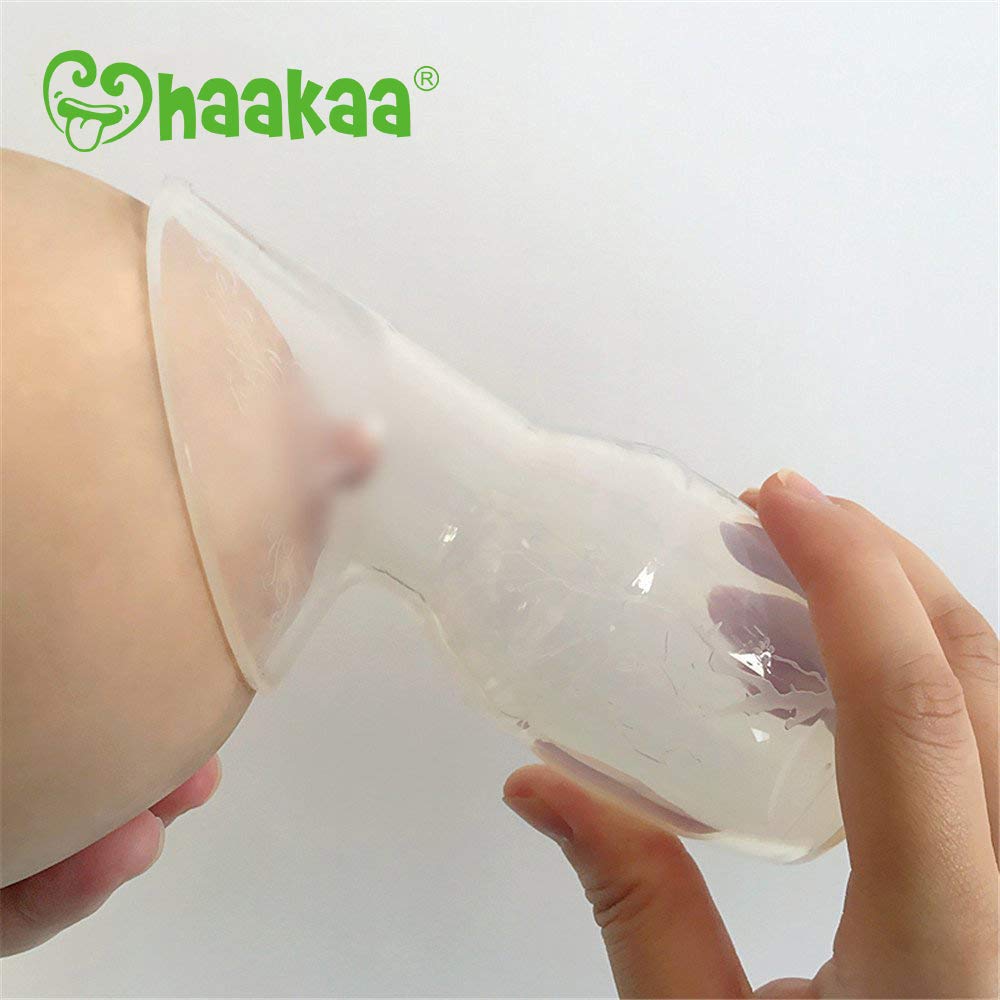 haakaa-manual-breast-pump-with-lid-and-breast-milk-collector-4oz-100ml image 2
