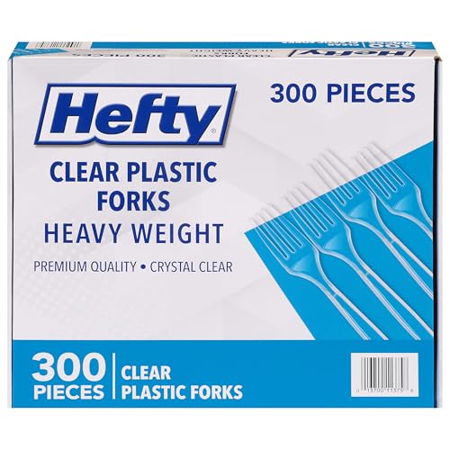 hefty-heavy-duty-plastic-forks-300-count-bulk-clear-disposable-forks image 5