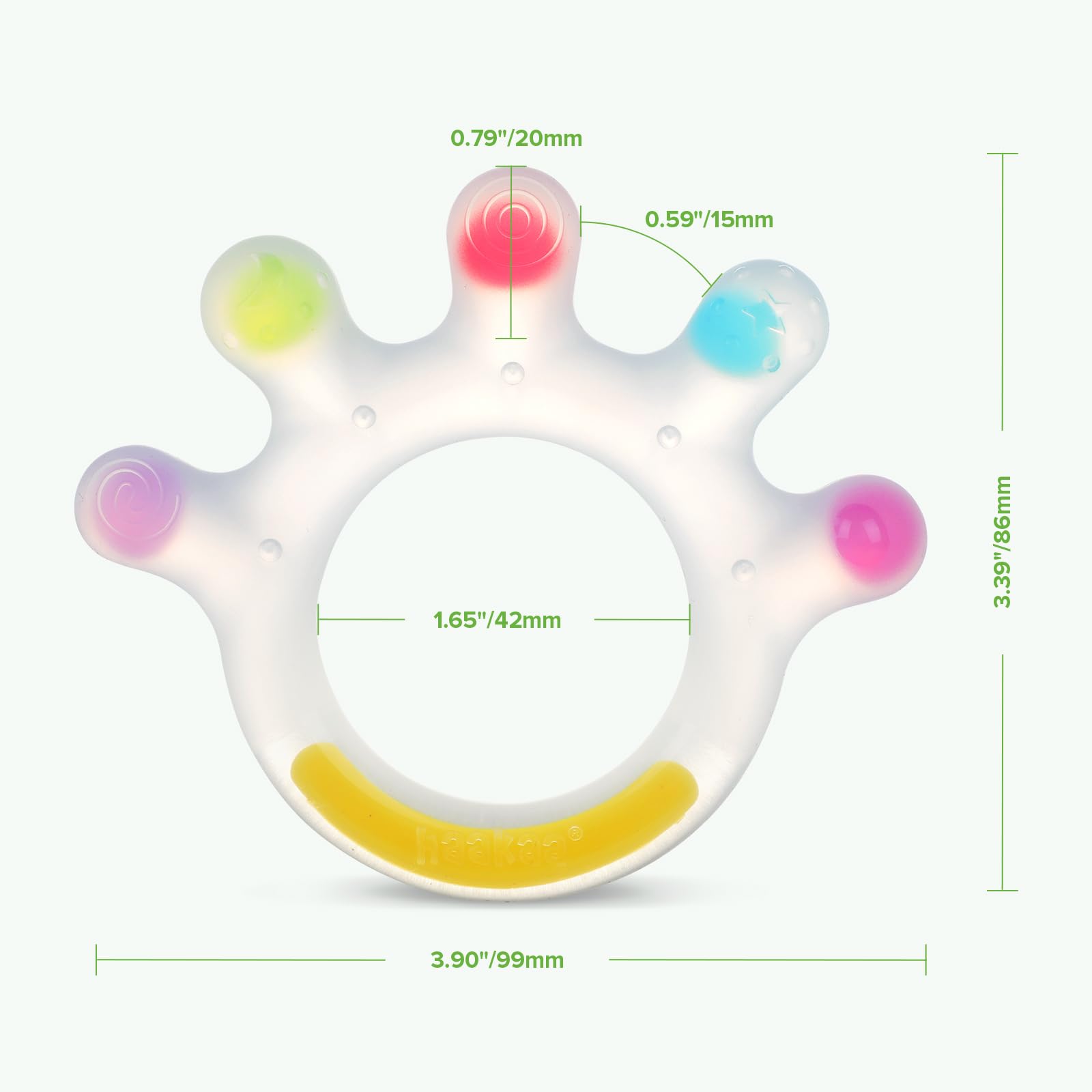 haakaa-dinky-digits-palm-teether-baby-teething-toy-food-grade-silicone-bpa-free- image 8